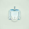 M - 2711 Adjustable wardrobe door carriage with convex roller